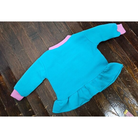 Vintage 80s 90s Pretty Kitty Ruffled Girls Outfit 6- 9 months - Picture 5 of 14